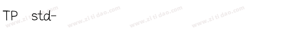 TP明朝 std字体转换